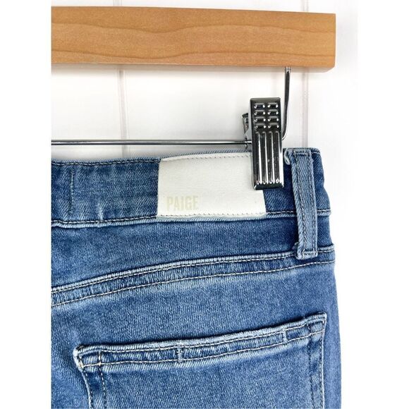 PAIGE Verdugo Ankle Skinny Jeans Jules Destructed‎ Worn Away Hem Size 26 - Picture 9 of 13